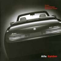 Alfa-Romeo Spider pricelist 8.2002