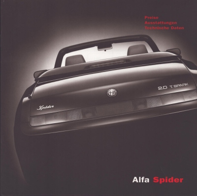 Alfa-Romeo Spider Preisliste 1.2003