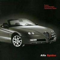 Alfa-Romeo Spider pricelist 5.2003