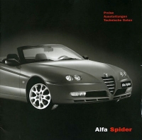 Alfa-Romeo Spider pricelist 7.2003