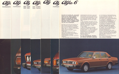 Preview: Alfa-Romeo 6 Prospekt-Mappe 1980