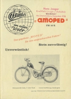 Amo / Wittler Amoped FM 50 K Prospekt 1950er Jahre