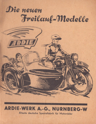 Ardie Programm IAMA 1933