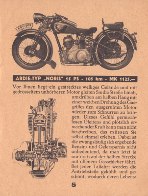 Ardie Programm IAMA 1933
