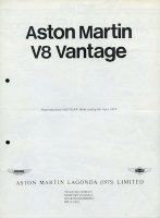 Aston Martin Vantage Test 1977