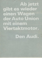 Audi 72 (F 103) Prospekt ca. 1965/66