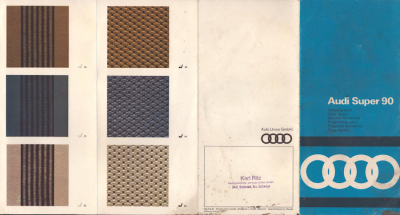 Audi Super 90 Farben 8.1967
