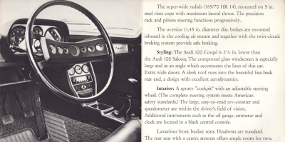 Preview: Audi 100 Coupé Prospekt 8.1969 e