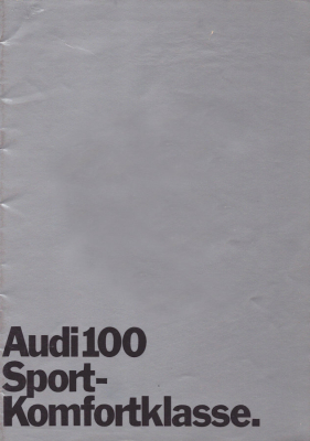 Audi 100 Prospekt 12.1970