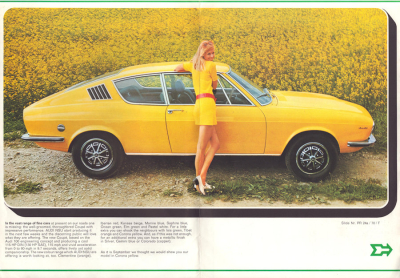 Preview: Audi 100 Coupé Prospekt 9.1970 e