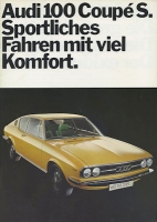 Audi 100 Coupé S Prospekt 8.1973