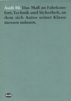 Audi 80 B 2 Prospekt 1.1981