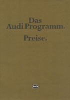 Audi Preisliste 9.1981