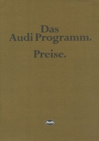 Audi Preisliste 9.1981