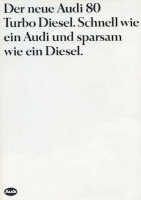 Audi 80 B 2 Turbo Diesel brochure 4.1982