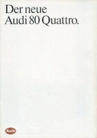 Audi 80 B 2 Quattro brochure 3.1983