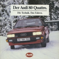 Audi 80 B 2 Quattro brochure 1.1983