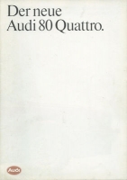 Audi 80 B 2 Quattro brochure 8.1983