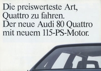 Audi 80 B 2 Quattro brochure ca. 1984