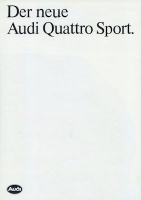 Audi Quattro Sport brochure 8.1983