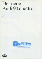 Audi 90 Quattro B 2 brochure 9.1984