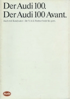 Audi 100 C 3 / Avant brochure 1.1985