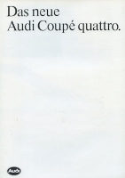 Audi Coupé quattro brochure 9.1984