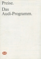 Audi pricelist 7.1985