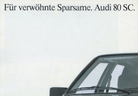 Audi 80 B 2 SC brochure 1986