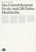 Audi 200 Turbo C 3 brochure 1.1986