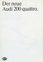 Audi 200 Quattro C 3 brochure ca. 1986