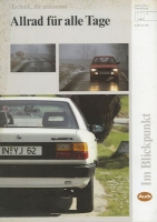 Audi Quattro brochure 12.1986