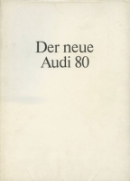 Audi 80 B 3 product information / customer service brochure 7.1986