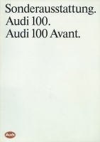 Audi 100 C 3 Special equipment brochure 7.1986