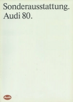 Audi 80 B 3 Special equipment brochure 7.1987