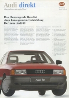 Audi 80 B 3 Prospekt 12.1987