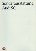 Audi 90 B 3 Special equipment brochure 7.1987