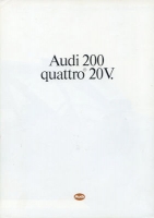 Audi 200 Quattro 20 V Prospekt 2.1989