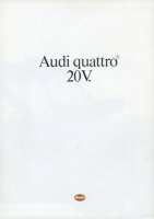 Audi Quattro 20 V Prospekt 2.1989