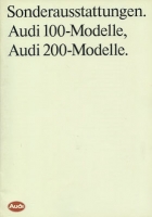 Audi 100 / 200 C 3 Sonderausstattung Prospekt 7.1989