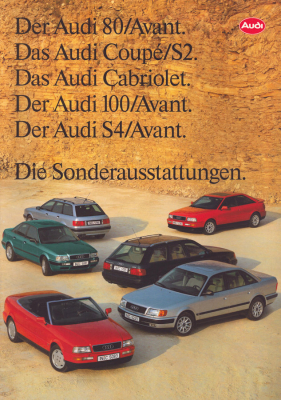Audi Sonderausstattungen Prospekt 1.1993