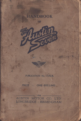 Austin Seven Bedienungsanleitung 12.1934