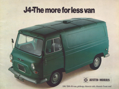 Austin-Morris J 4 Prospekt 9.1970