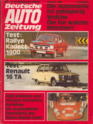 Deutsche Auto Zeitung 1970 Heft 3