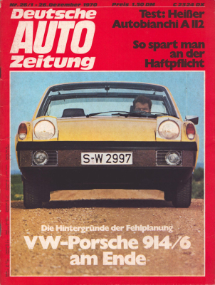 Deutsche Auto Zeitung 1970 Heft 26