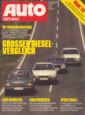 Auto Zeitung 1976 Heft 20