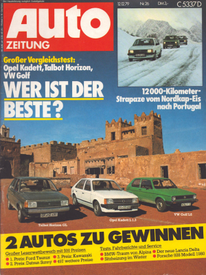 Auto Zeitung 1979 Heft 26