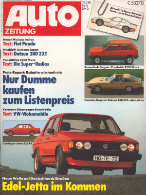 Auto Zeitung 1980 Heft 14