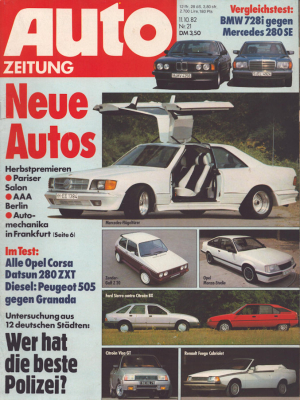 Auto Zeitung 1982 Heft 21