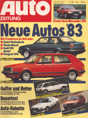 Auto Zeitung 1983 Heft 1
